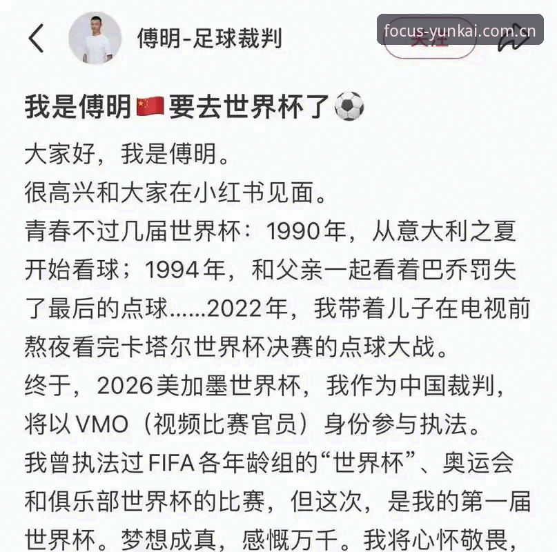 马宁世界杯前聊裁判与球迷关系：不看评论，数据才能帮我上世界杯